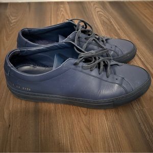 Common Projects Navy Original Achilles Low Top Sneakers Size 43